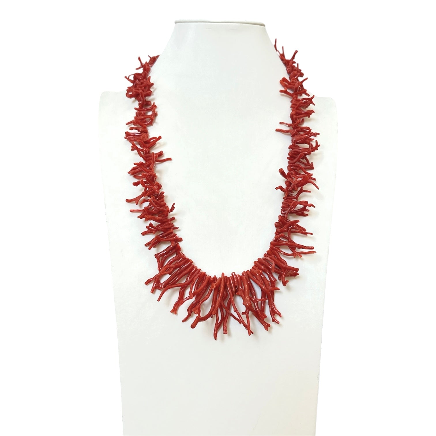 Collana in corallo rosso a rametti