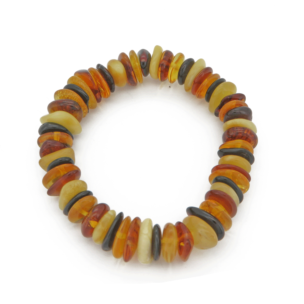 Bracciale in ambra elasticizzato