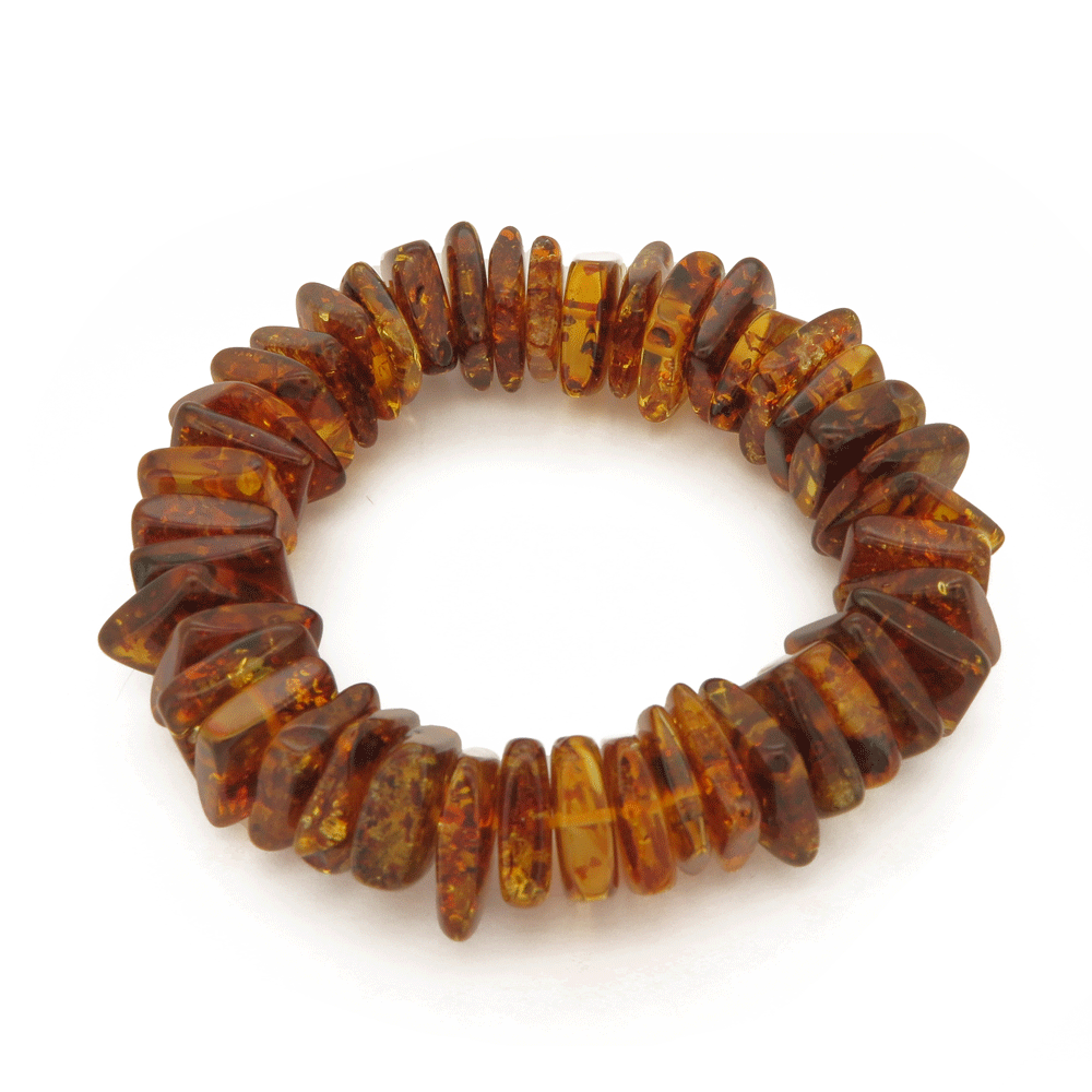 Bracciale in ambra elasticizzato