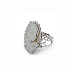 Anello in argento con cammeo