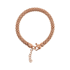 Rose tubular mesh bracelet