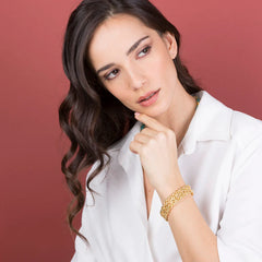 Bracciale doppia maglia bizantina