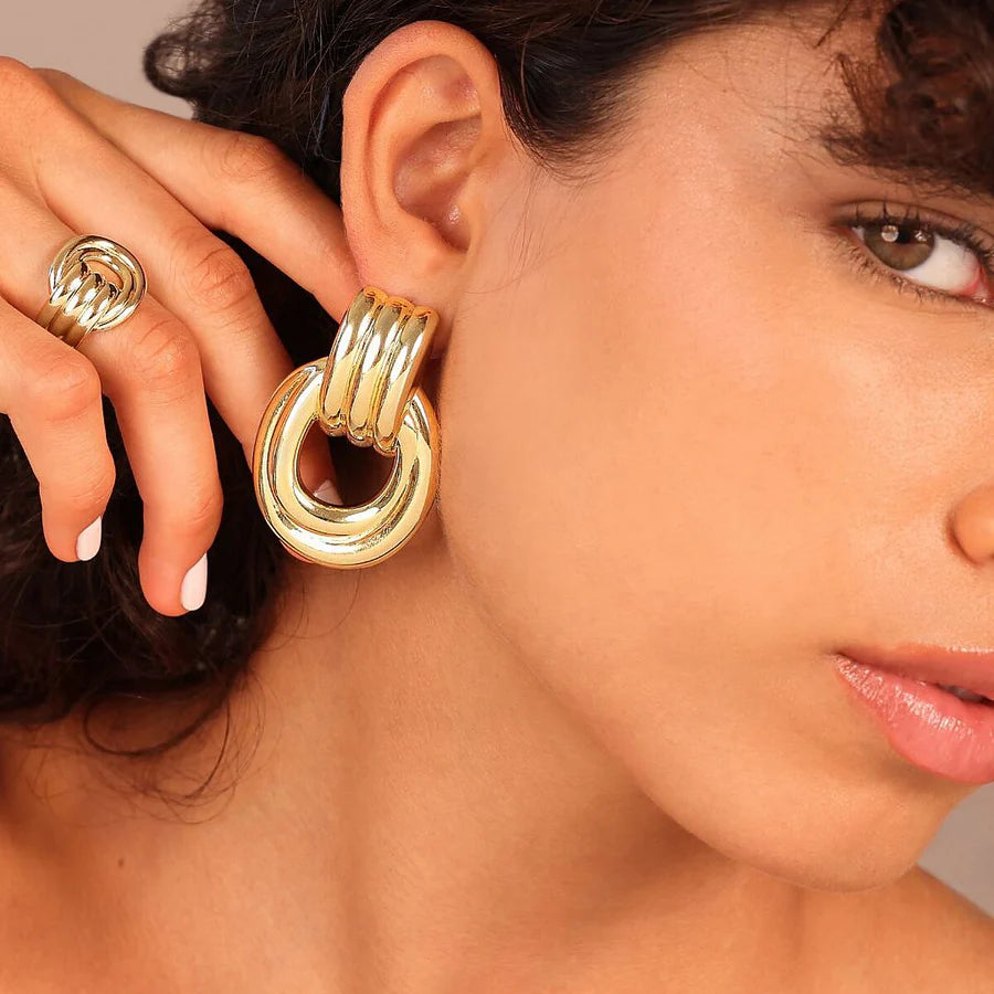 Hoop Drop Earrings