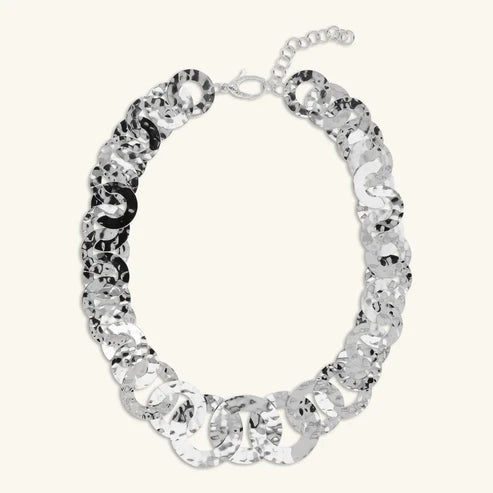 Collana Etrusca a catena martellata