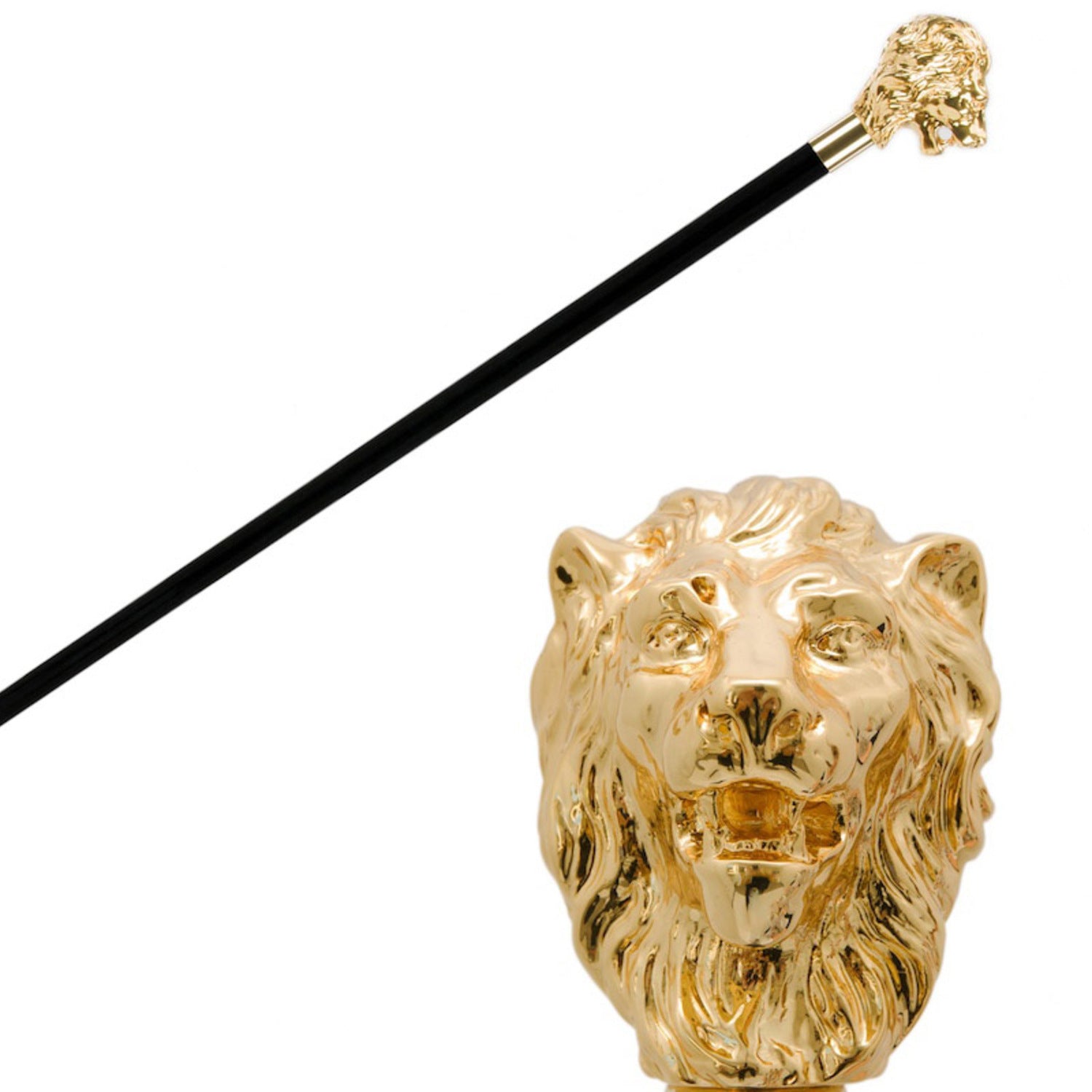 Bastone con leone dorato