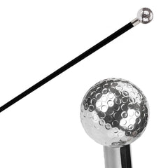 Stick with silver golf ball