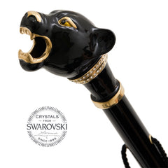 Calzascarpe con pantera nera smaltata