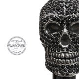 Calzascarpe con teschio Swarovski neri