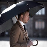 Ombrello da uomo con piantino in bambù