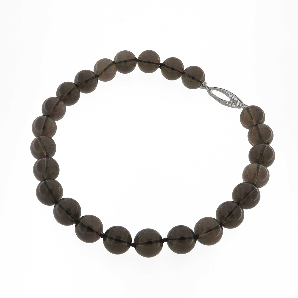 Collana di topazio fumé
