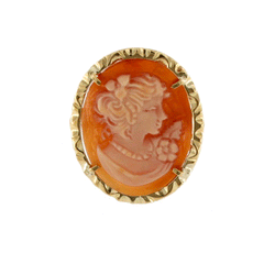 Gold ring with cameo