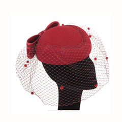 Burgundy ceremony headband