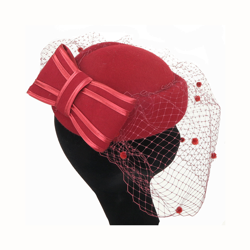 Burgundy ceremony headband