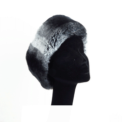 Cappellino pelle e cincillà