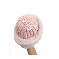 Cappellino in lana e pelo