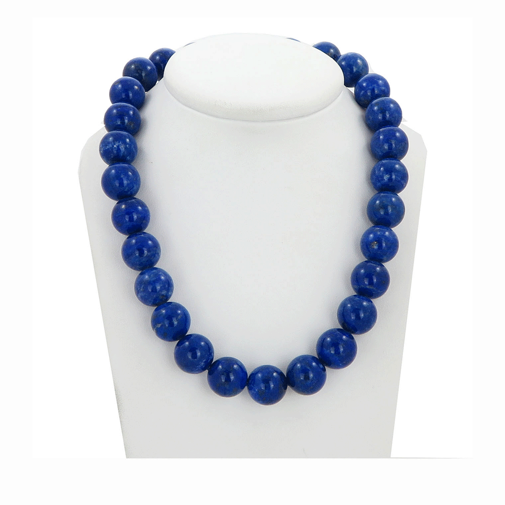 Collana di lapislazzuli sferica