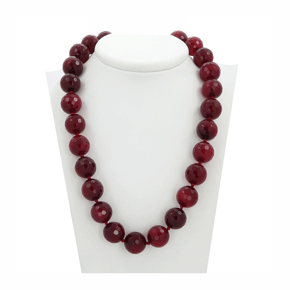 Collana con agata rubino