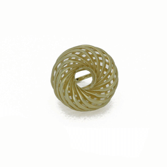 Anello cerchio in argento dorato