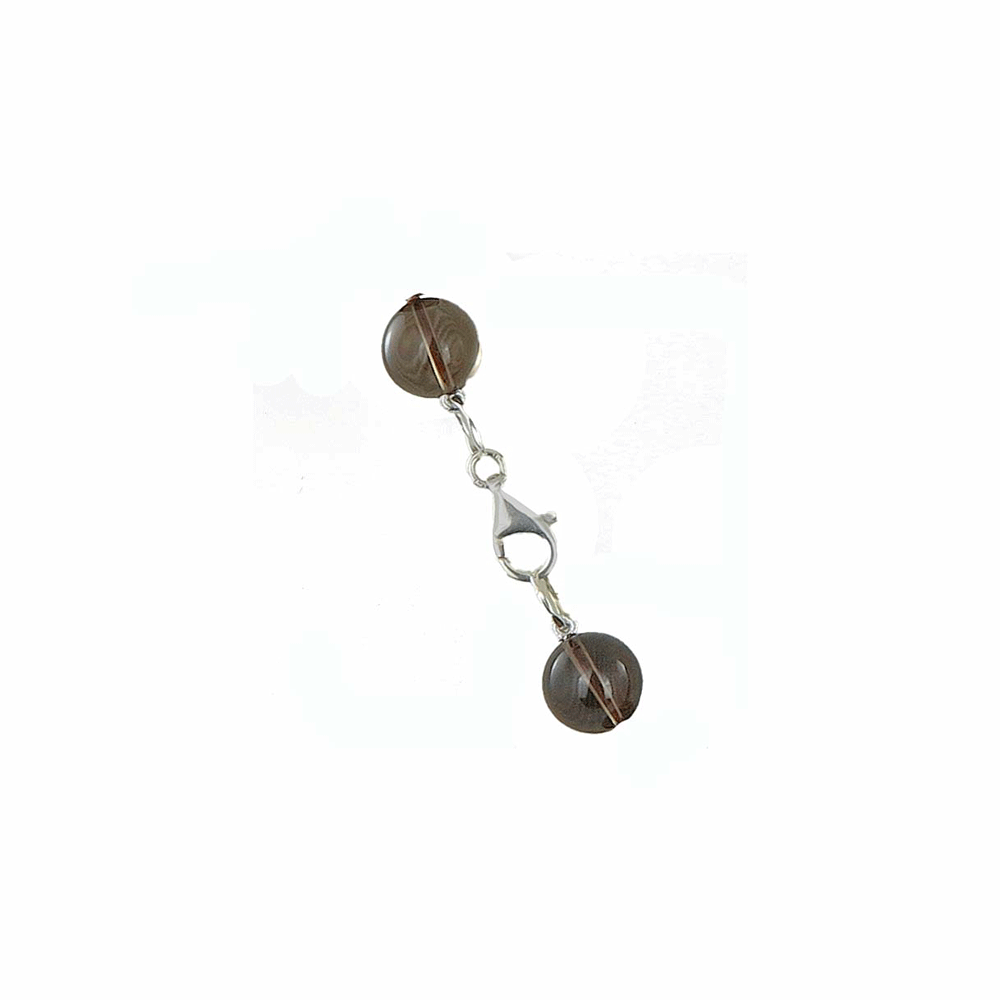 Collana di topazio fumé e quarzo rutilato