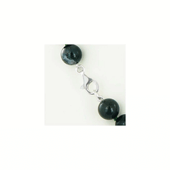 Collana di agata verde e serpentina