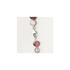 Collana lunga in agata screziata