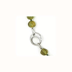 Collana in ambra verde
