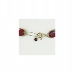 Girocollo con agata bordeaux