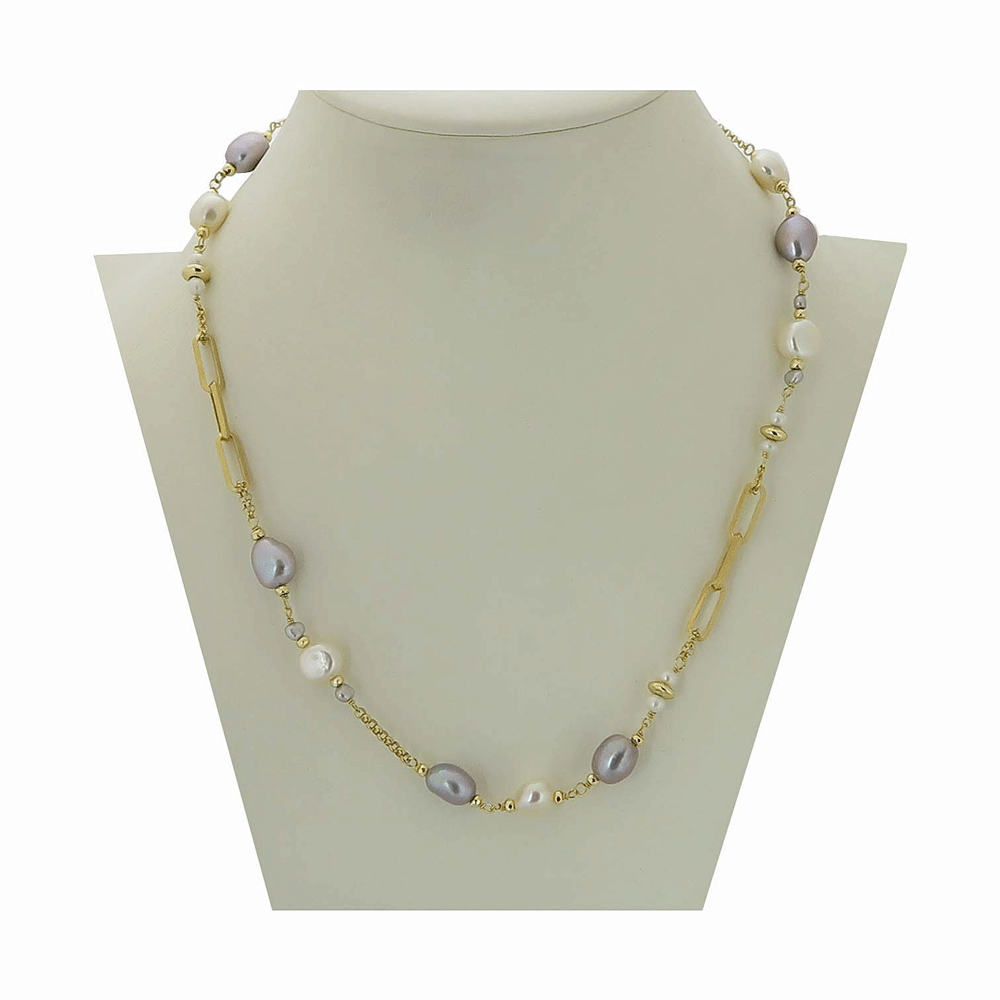 Collana con perle di fiume
