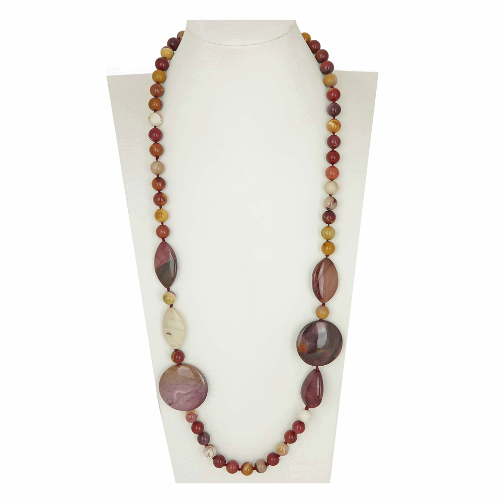 Collana lunga di mokaite