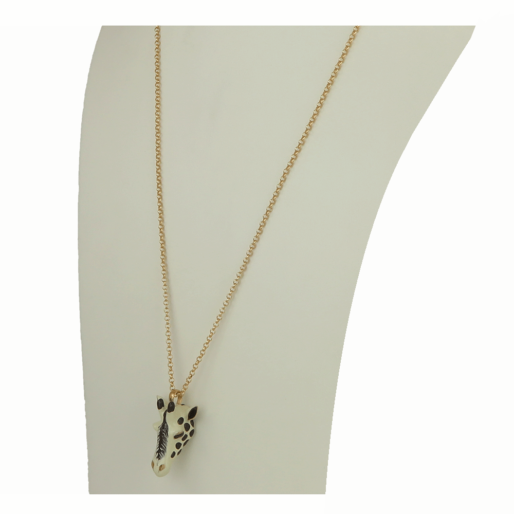 Giraffe Pendant Chain Necklace