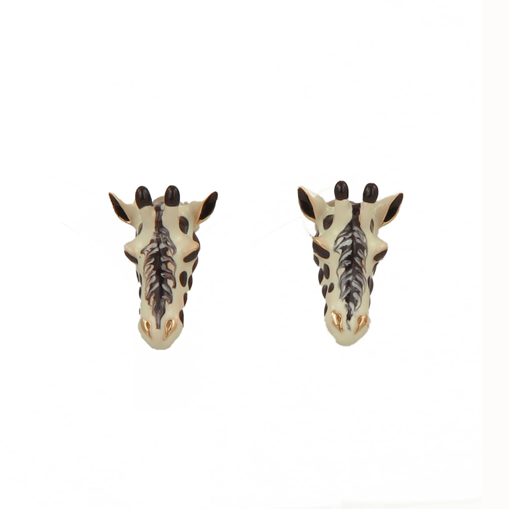 Orecchini a lobo con giraffe