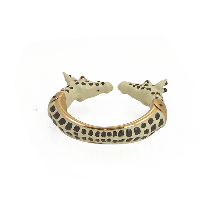 Bracciale rigido con giraffe