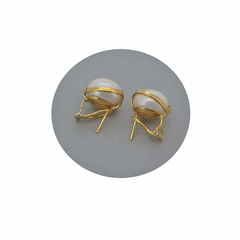 Orecchini in oro e perle barocche