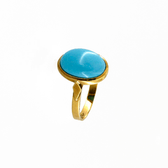 Turquoise ring in 18kt gold