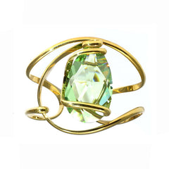 Rigid bracelet with crystal