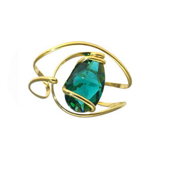 Rigid bracelet with crystal