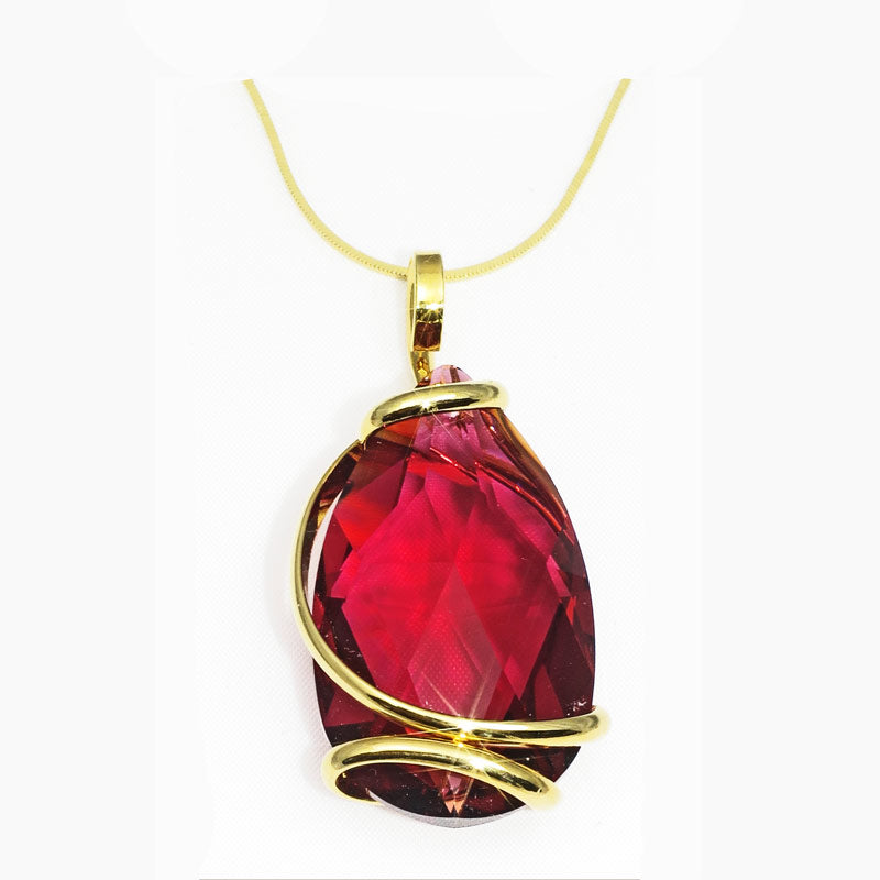 Necklace with Swarovski crystal pendant