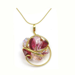 Crystal flower necklace