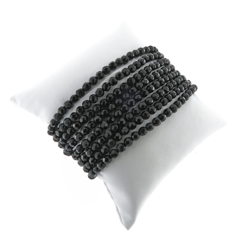 Bracciale con fili di onice nero