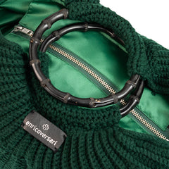 Dark green wool bag