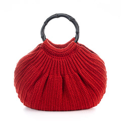 Red wool bag