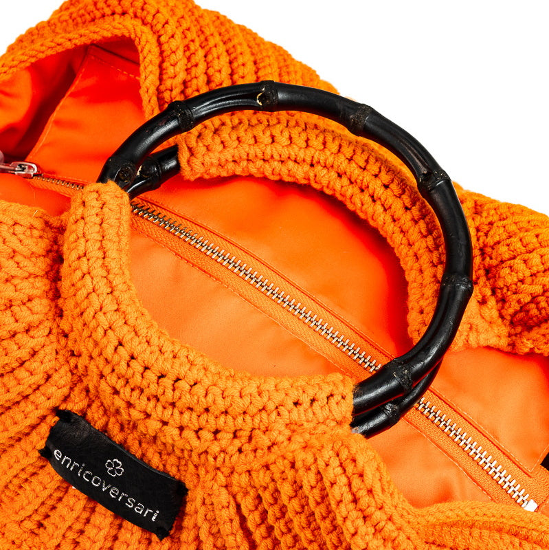 Orange wool bag