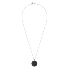 Collana lunga con malachite