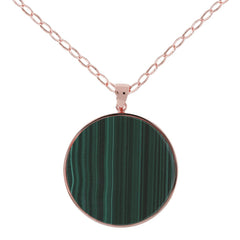 Collana lunga con malachite