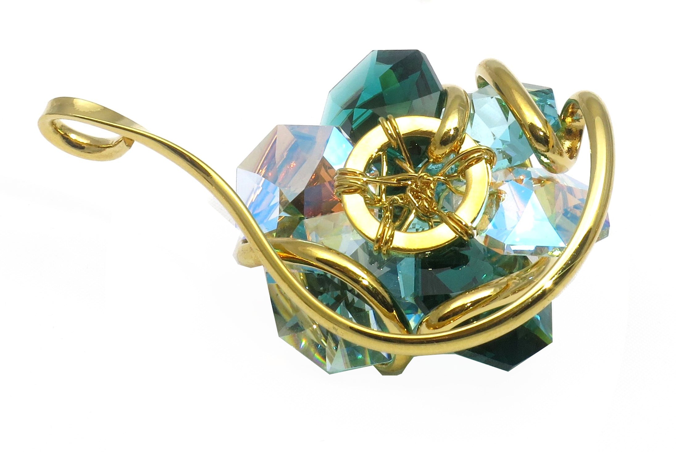 Crystal flower necklace