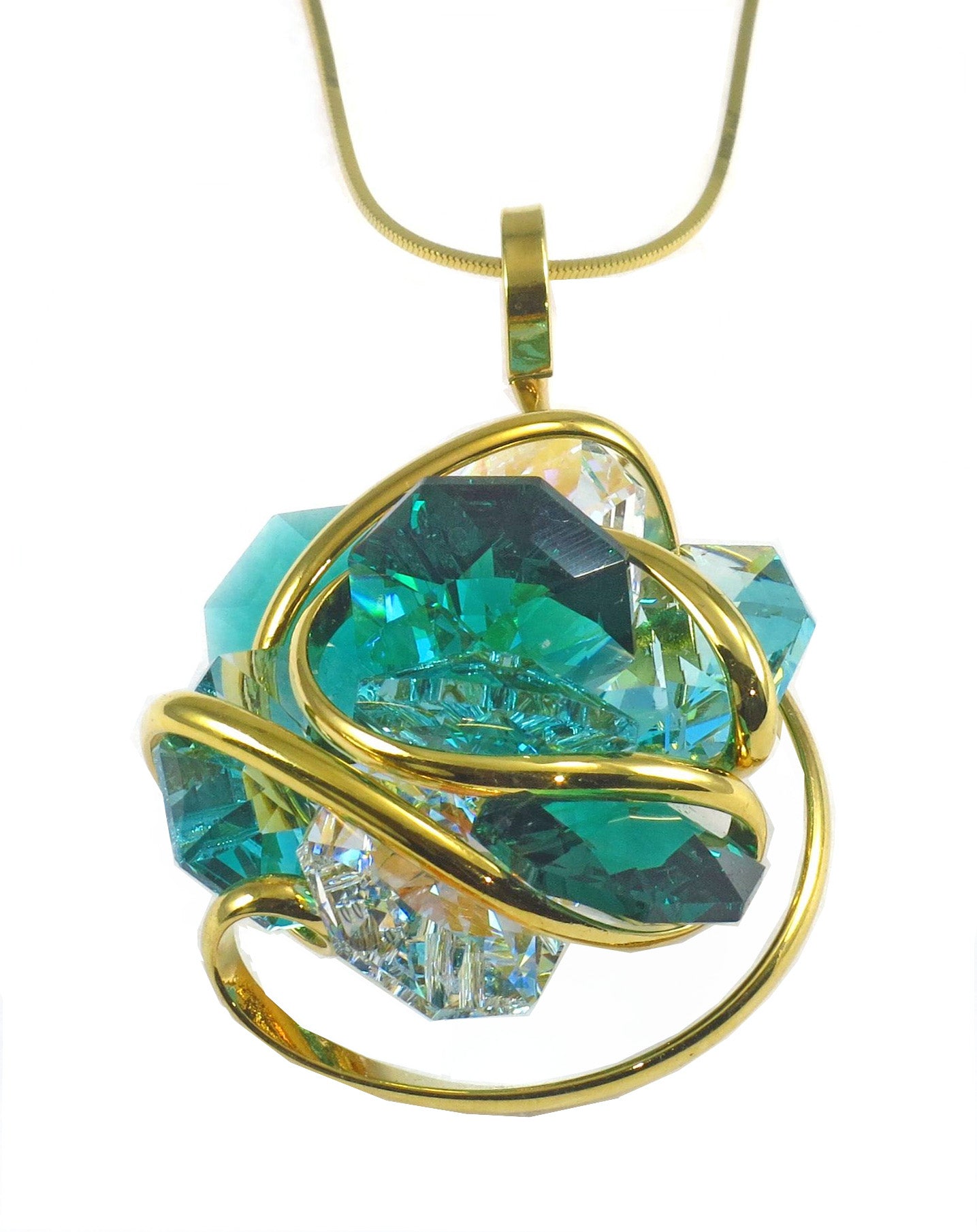 Crystal flower necklace