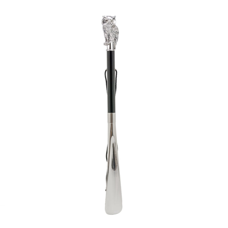 Shoehorn with silver owl