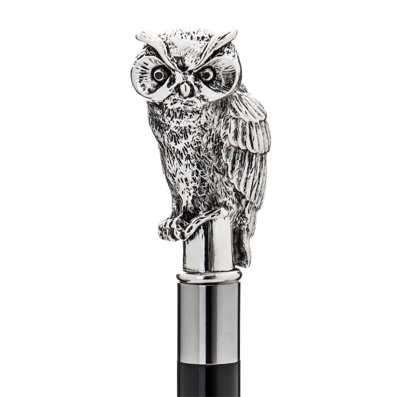 Shoehorn with silver owl