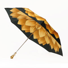 Ombrello pieghevole da donna fiore giallo