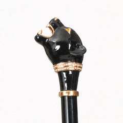 Black umbrella with black panther